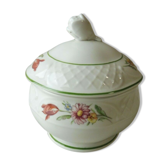 Old sugar bowl, Tulip, ceramic, Villeroy & Boch