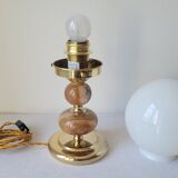 Onyx and opaline lamp