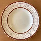 6 old Longchamp earthenware soup plates