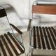 Lot de 4 chaises de camping vintage