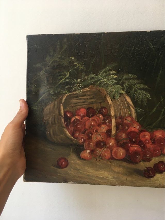 Oil on canvas signed 1905