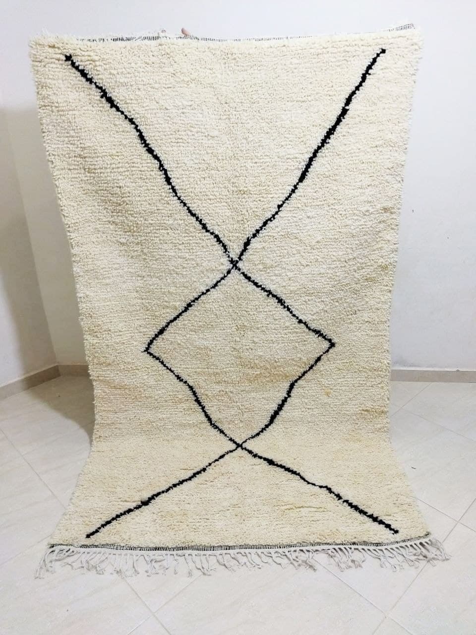 Tapis Berbere Beni Ourain 222 x 134cm