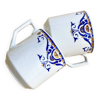 Duo de tasses terre de fer Moulin des Loups