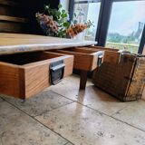 Solid oak coffee table