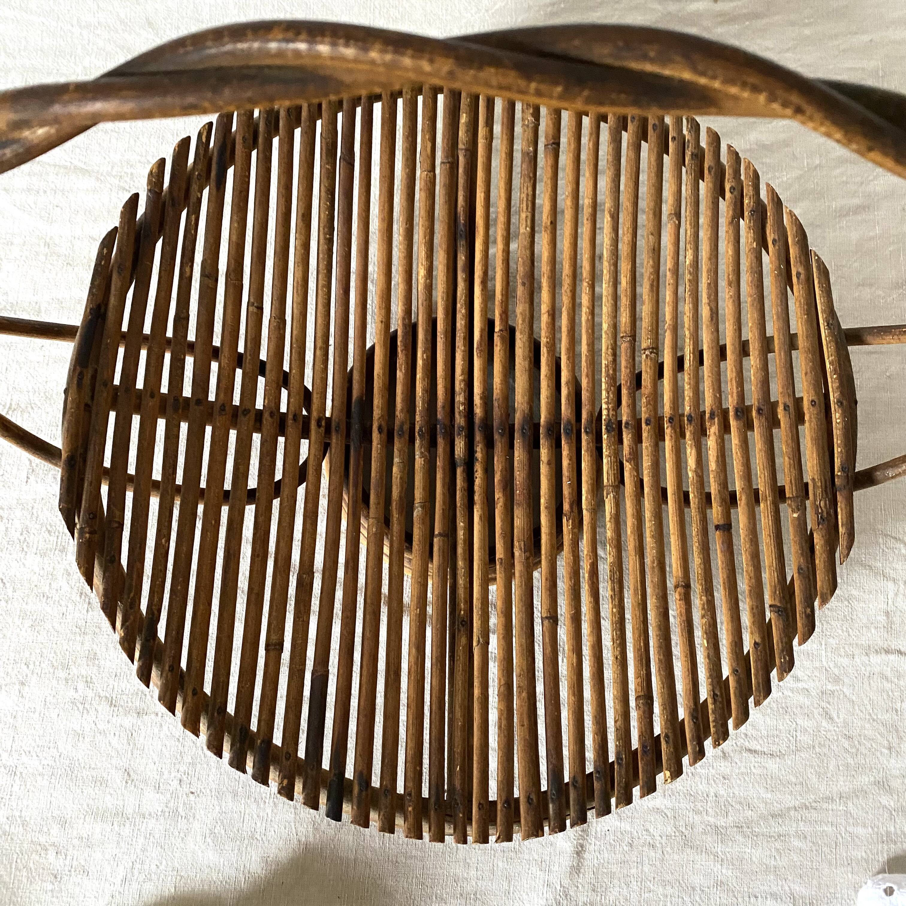 Vintage wicker basket