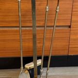 Brass fireplace set