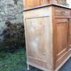 Vintage Parisian buffet with 2 bodies in white poplar wood