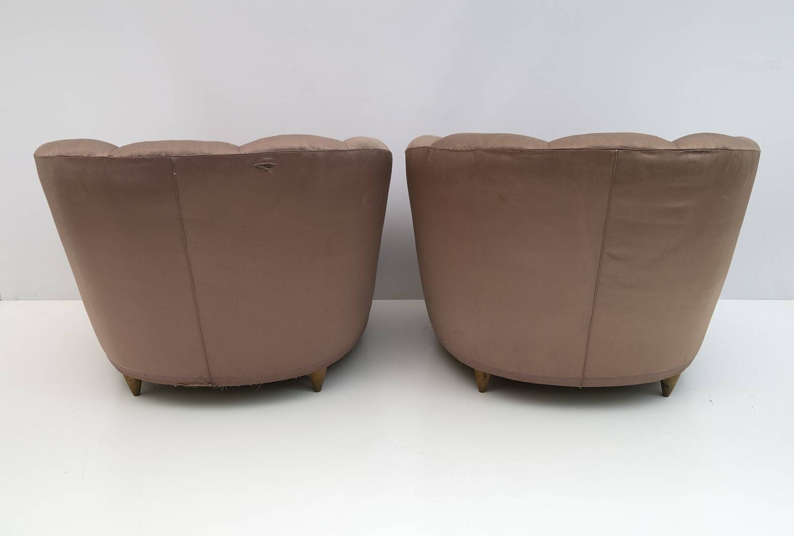 Gio Ponti Midcentury Rare Italian Curved Armchairs "Casa E Giardino" 1936
