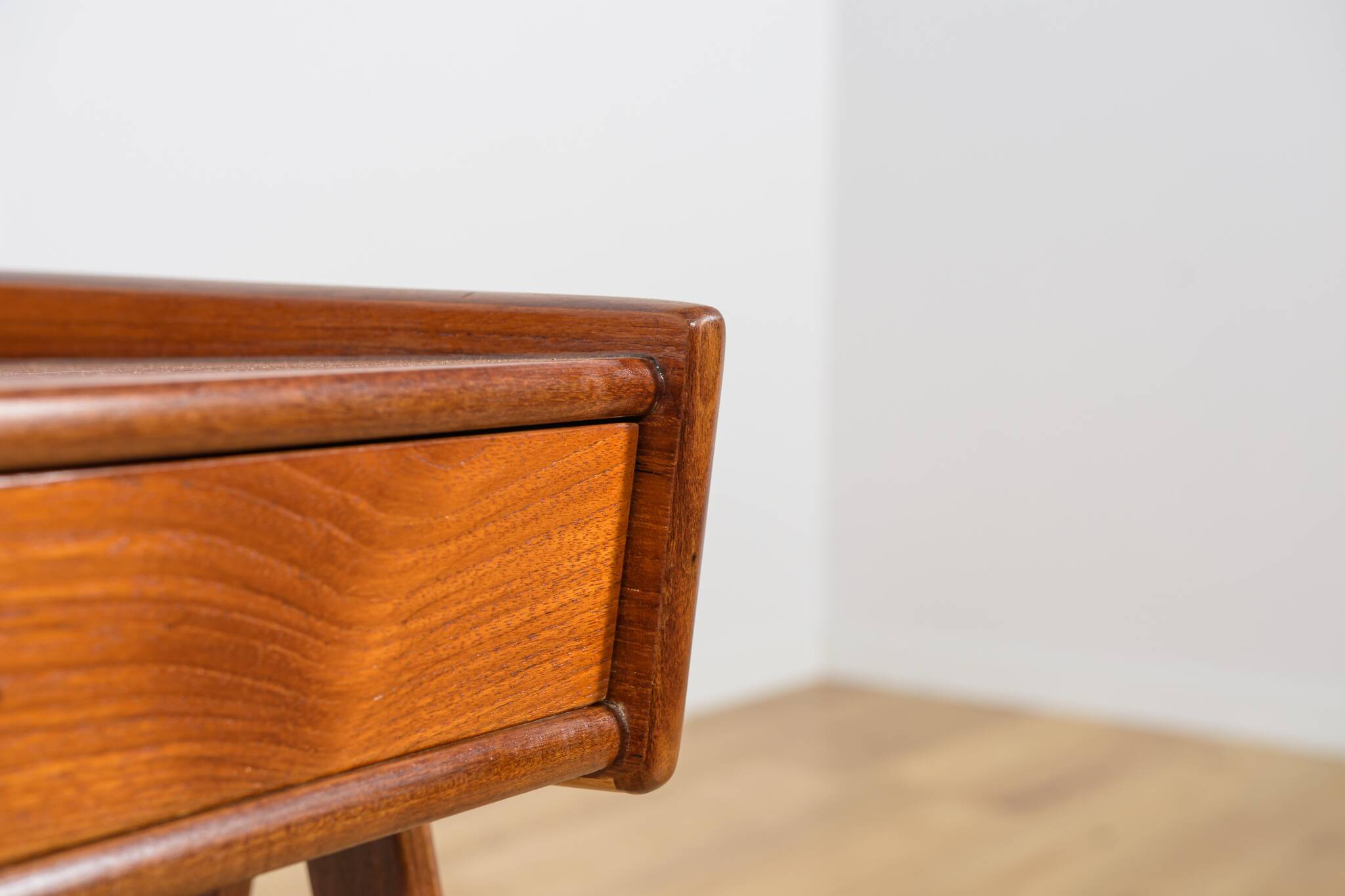 Mid-Century Teak and Rattan Nightstands by Søren Rasmussen, Denmark, 1960s,