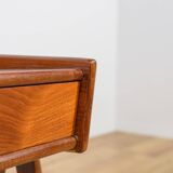 Mid-Century Teak and Rattan Nightstands by Søren Rasmussen, Denmark, 1960s,