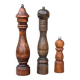 Trio of vintage pepper mills