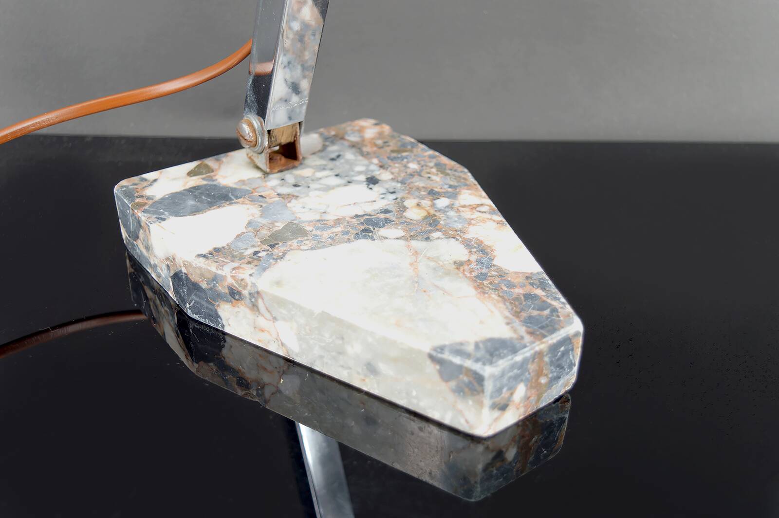 Important Art Deco Modernist Table Lamp, France, c. 1930