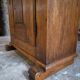 French antique oak wardrobe with one door, 18th century.