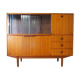 Enfilade haute scandinave en teck années 60