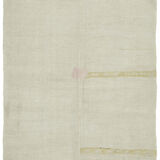 Hand-knotted oriental rustic 1970s 180 cm x 320 cm beige hemp kilim carpet