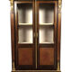 Varnished wood showcase and gold decoration in imitation of the so-called Boulle marquetry