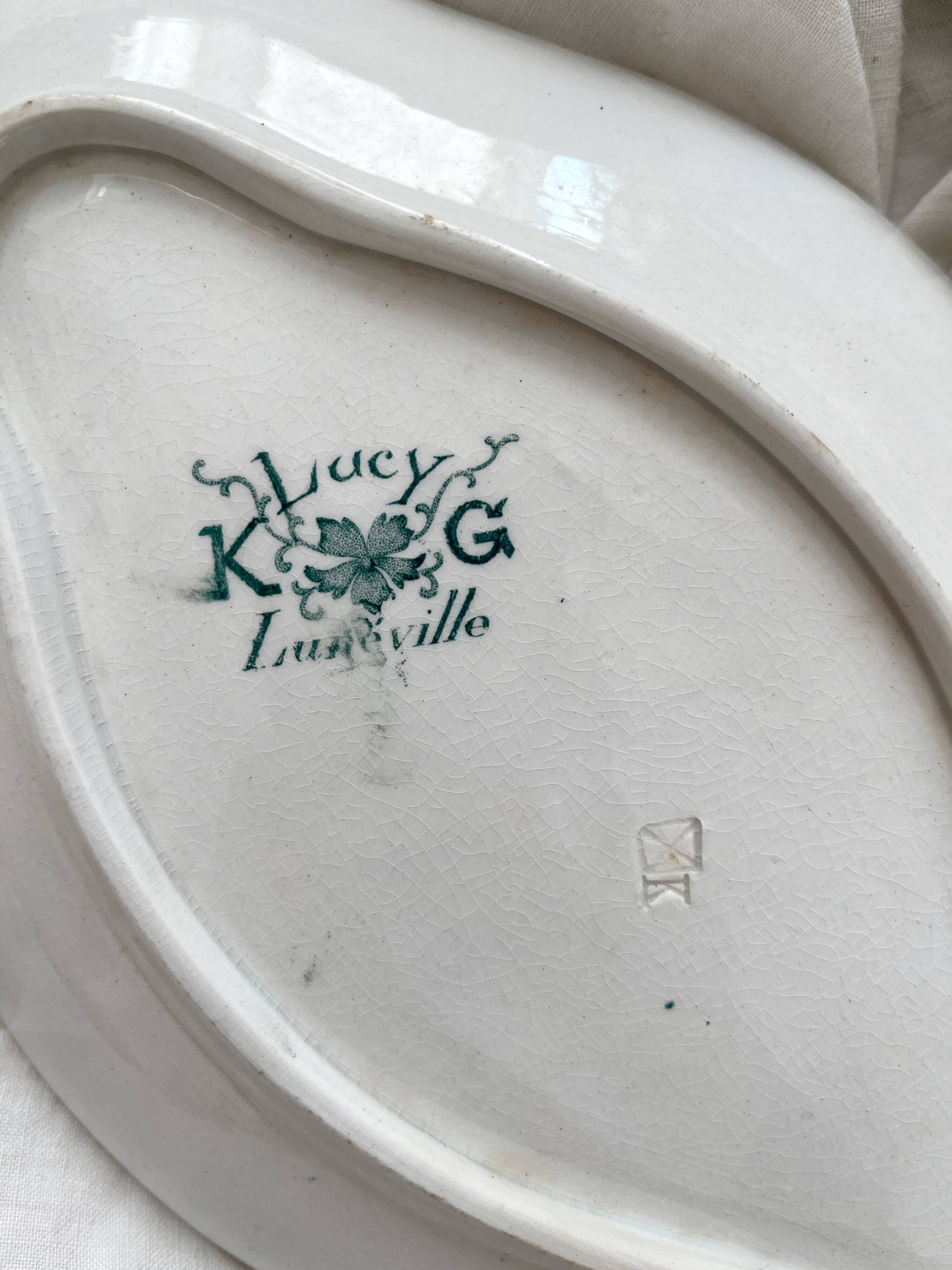 Ironware dish "Lucy" KG Lunéville circa 1900