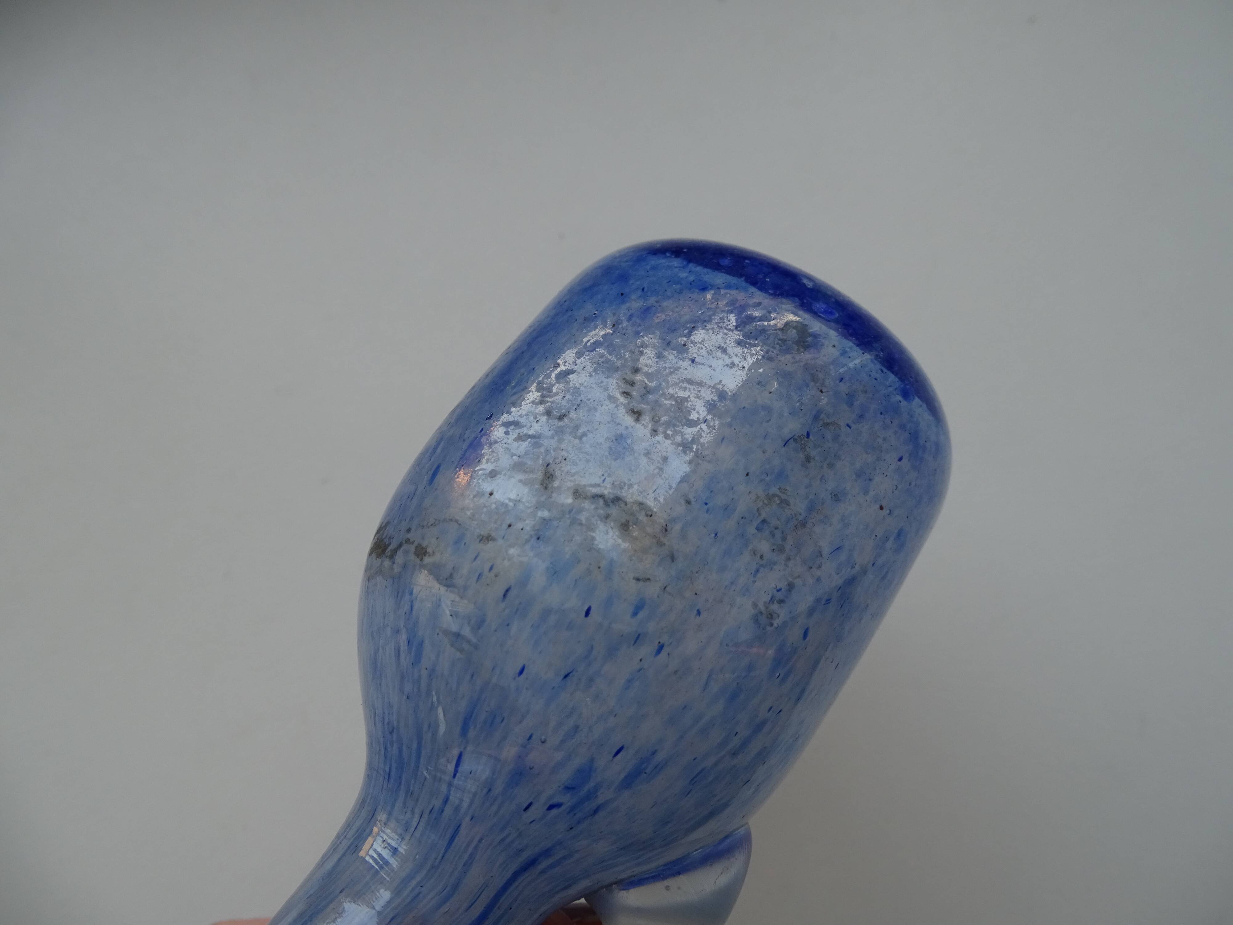 Miniature vase Scavo Seguso Vetri d'Arte iridescent glass Murano 1950