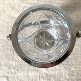 Chiseled crystal ice bucket