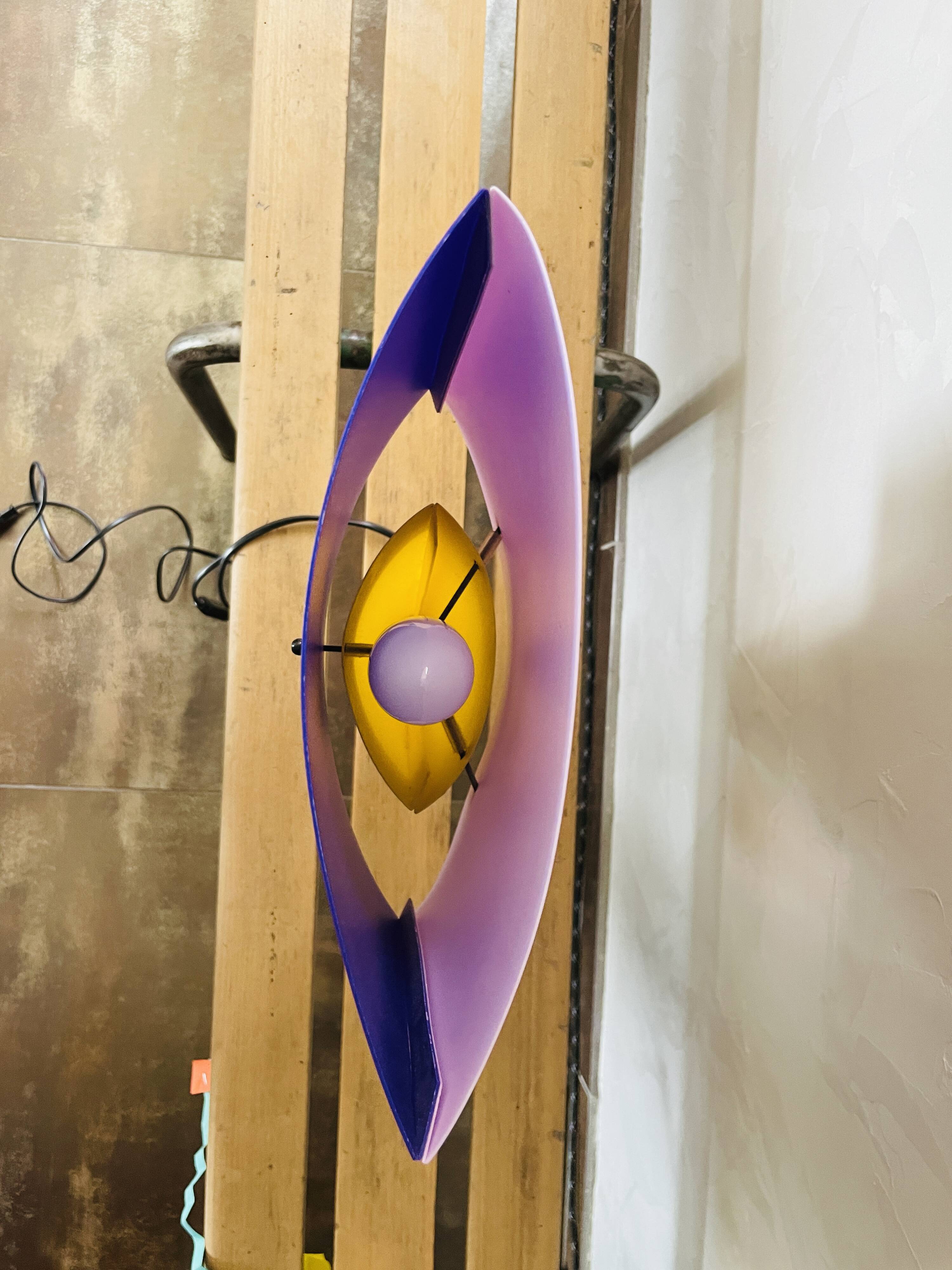 Vintage lamp P Tourancheau for axis paris 1980