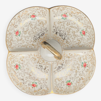 Villeroy & Boch Roses & Gilding compartmentalized dish