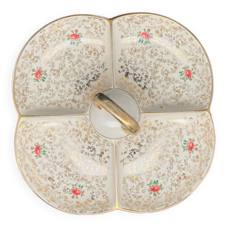 Villeroy & Boch Roses & Gilding compartmentalized dish