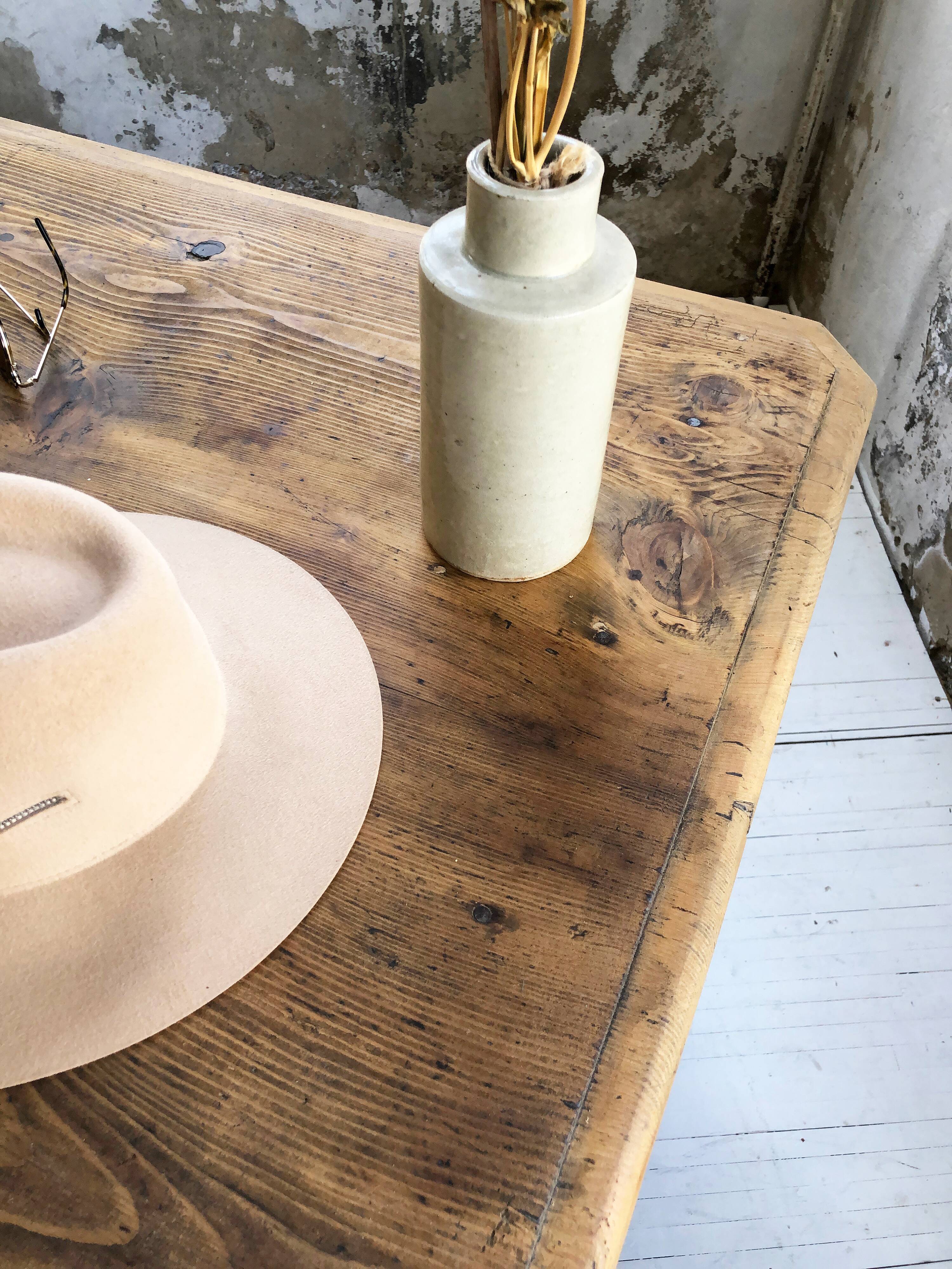 19th century pine counter