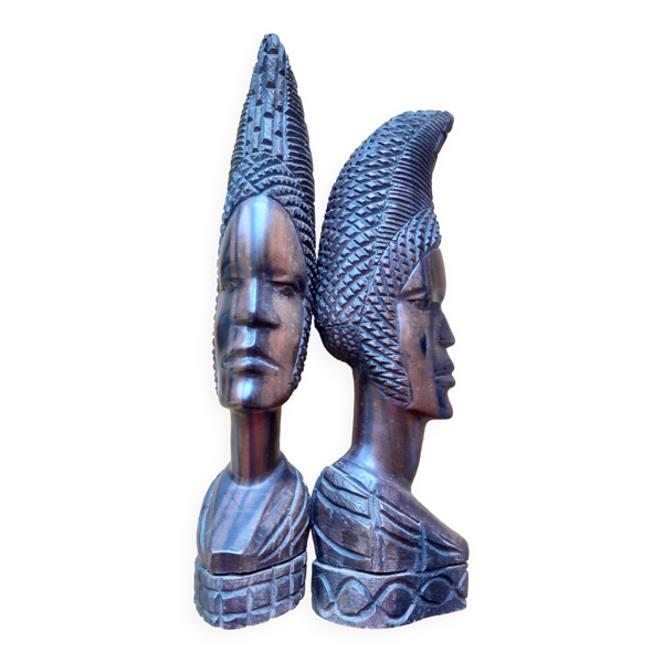 2 bustes africain