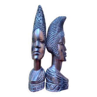 2 bustes africain