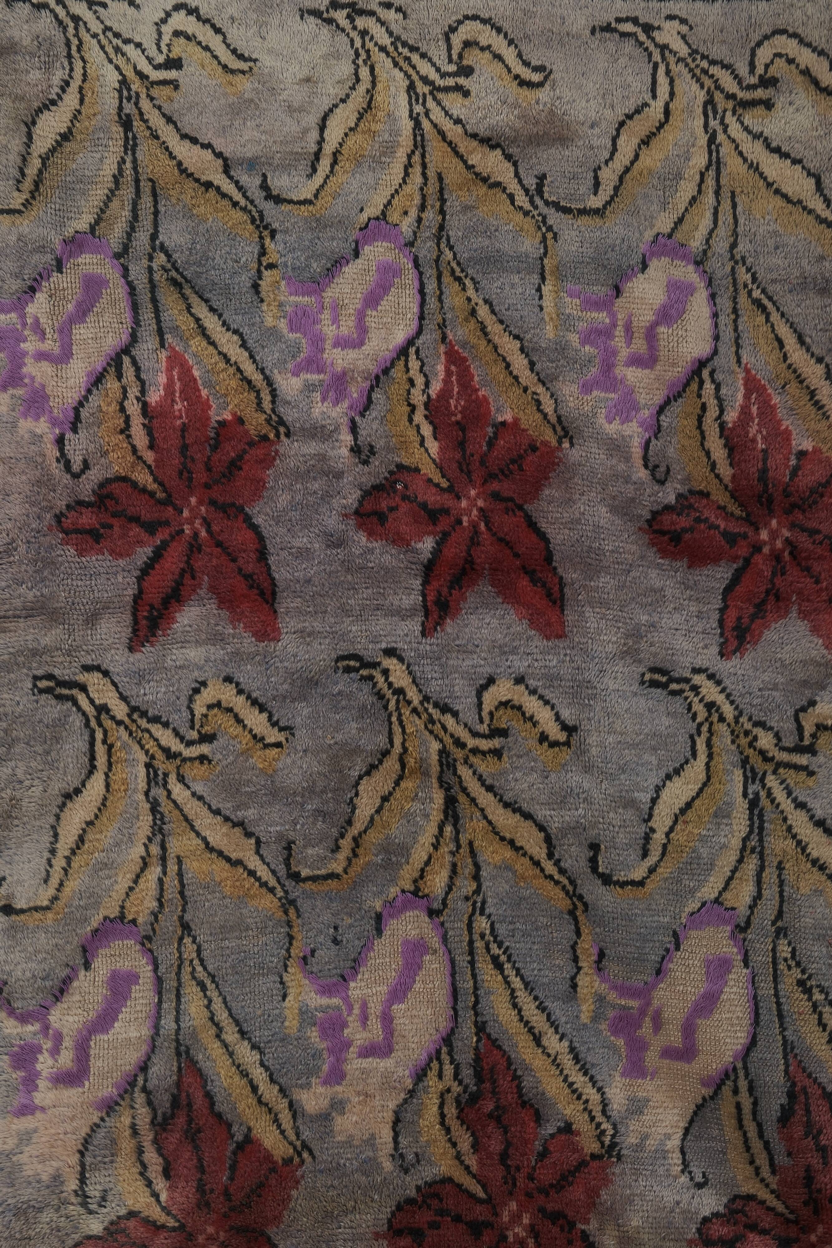 Vintage Turkish Oushak Rug Handwoven 117x175 cm