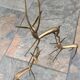 Trio d'antilopes en laiton