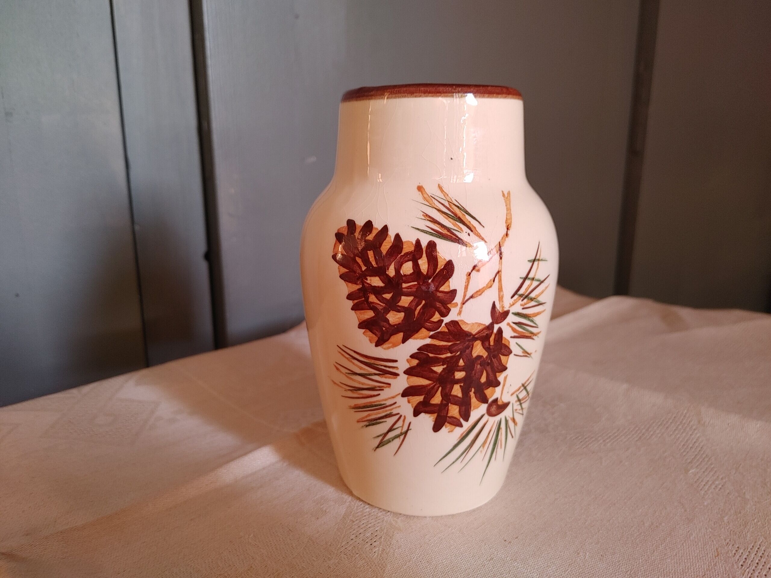 Pair of antique vases Stamped LONGCHAMPS - 15 cm