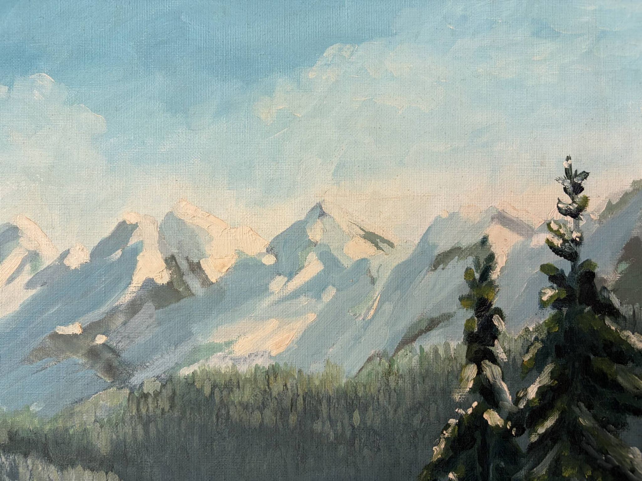 Oil painting landscape signed 40cm x 55cm