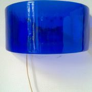 Vintage blue glass wall lights (Murano style)