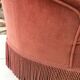 Fauteuil crapaud velours rose framboise