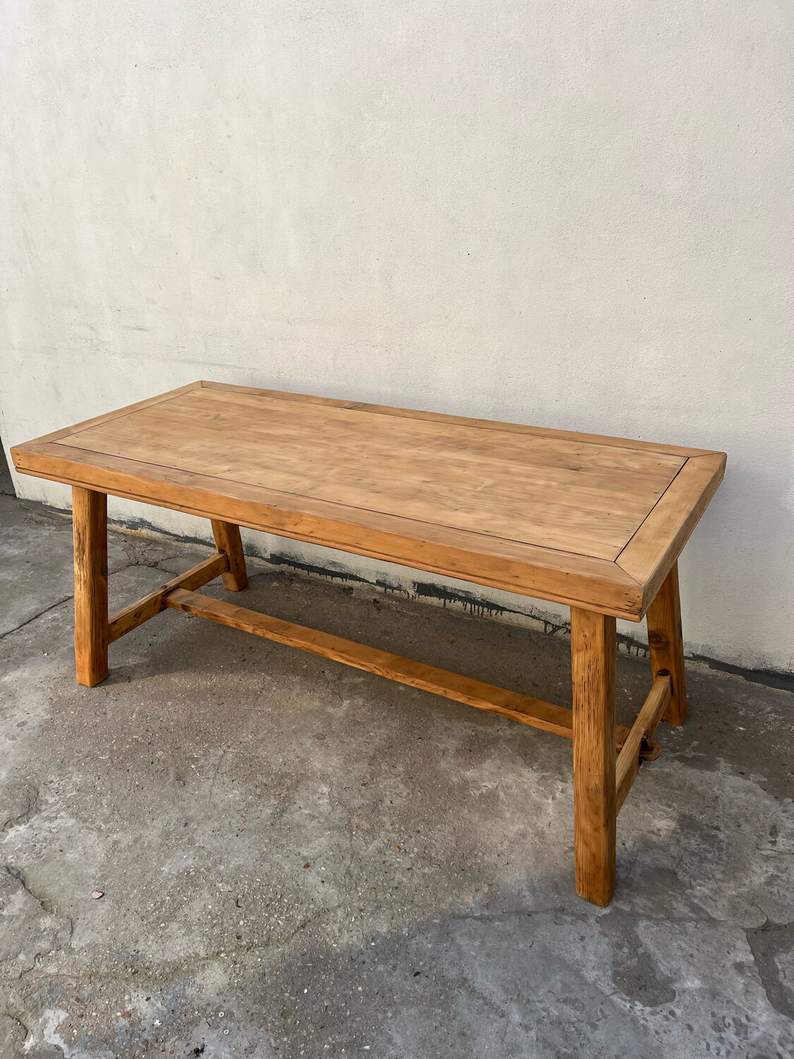 Cherry wood workshop table