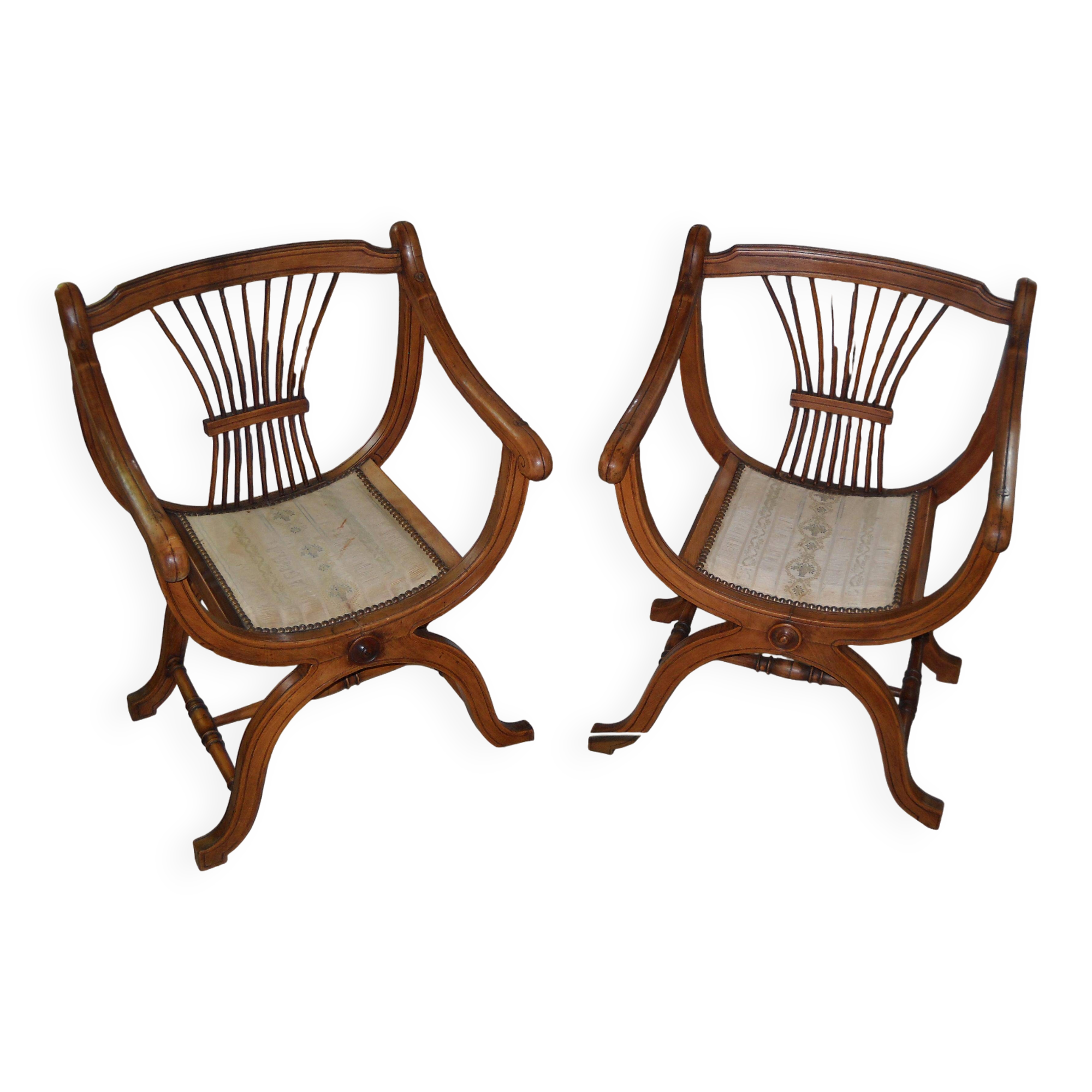 Pair of Dagobert armchairs