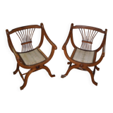 Pair of dagobert armchairs