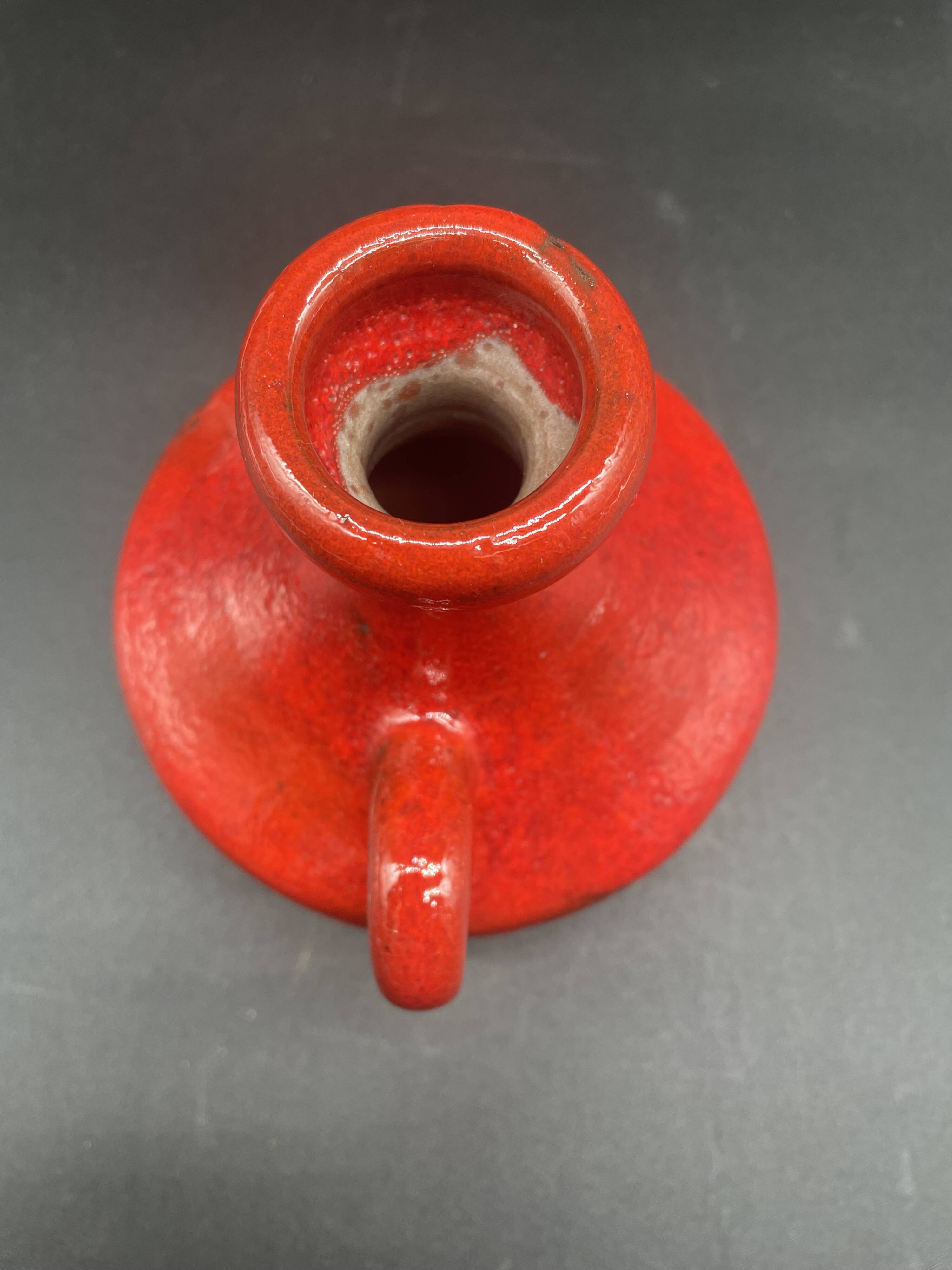 Vintage Hartwig Heyne vase, German ceramic, 1960s-70s, West Germany