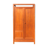 Modernist wardrobe in solid oak 1950