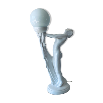 Ceramic naked dancer lamp