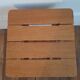 Folding stool made of solid wood