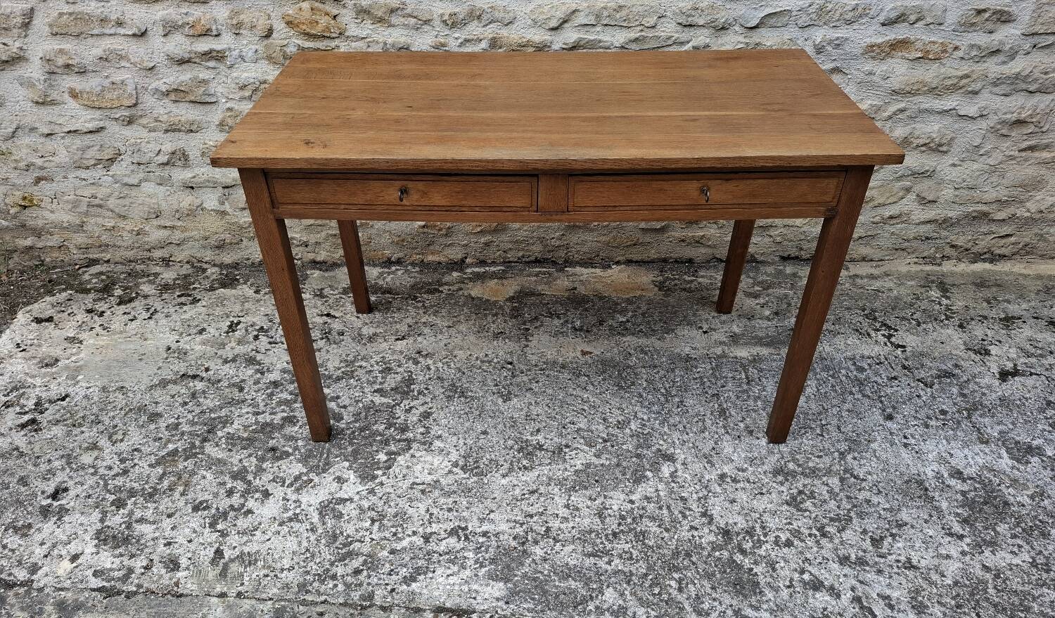 Oak farmhouse table 129 cm x 68 cm