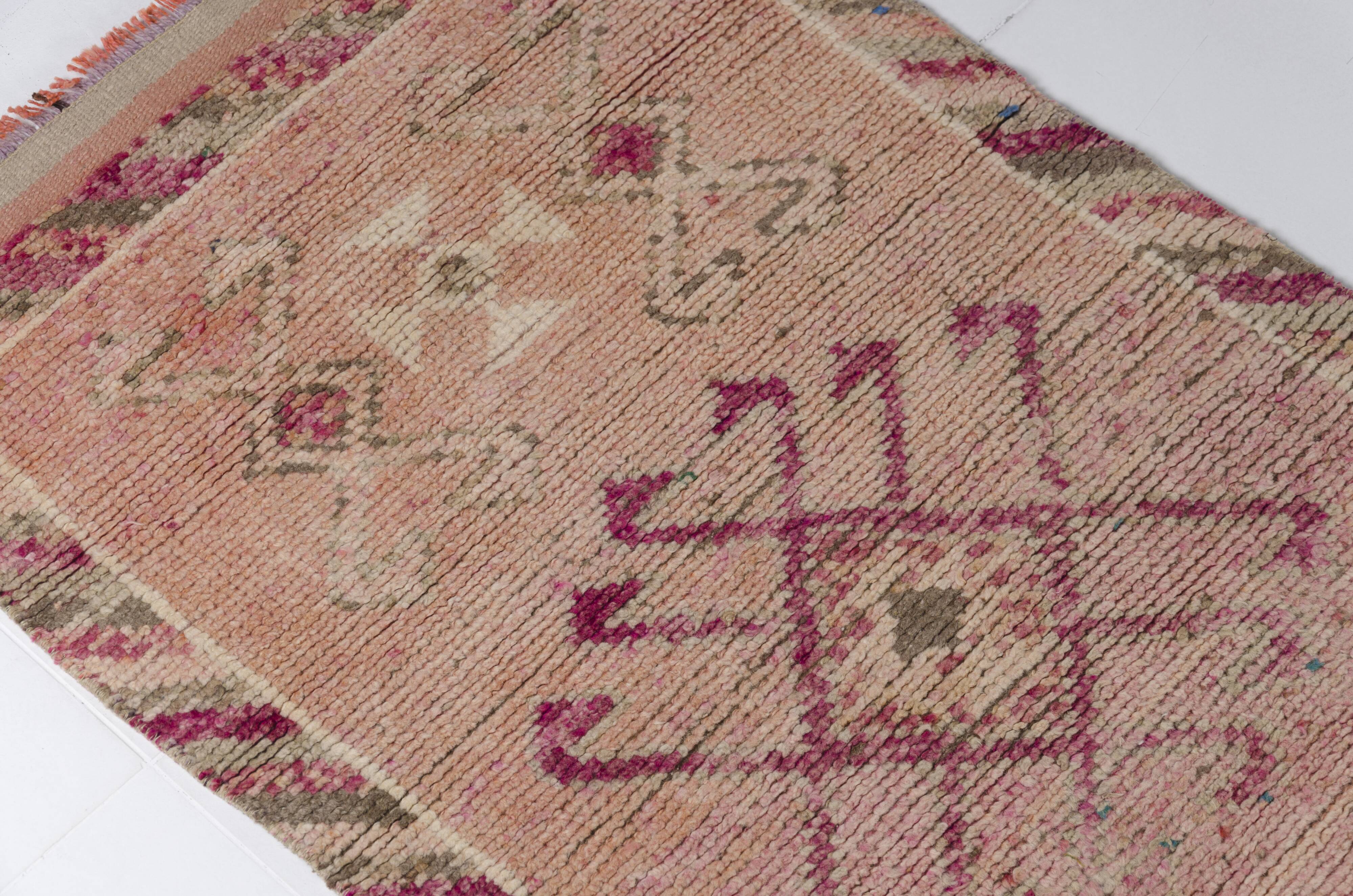 Tapis couloir vintage oushak
