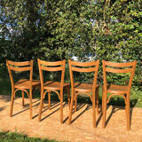 Set of 4 vintage chairs baumann