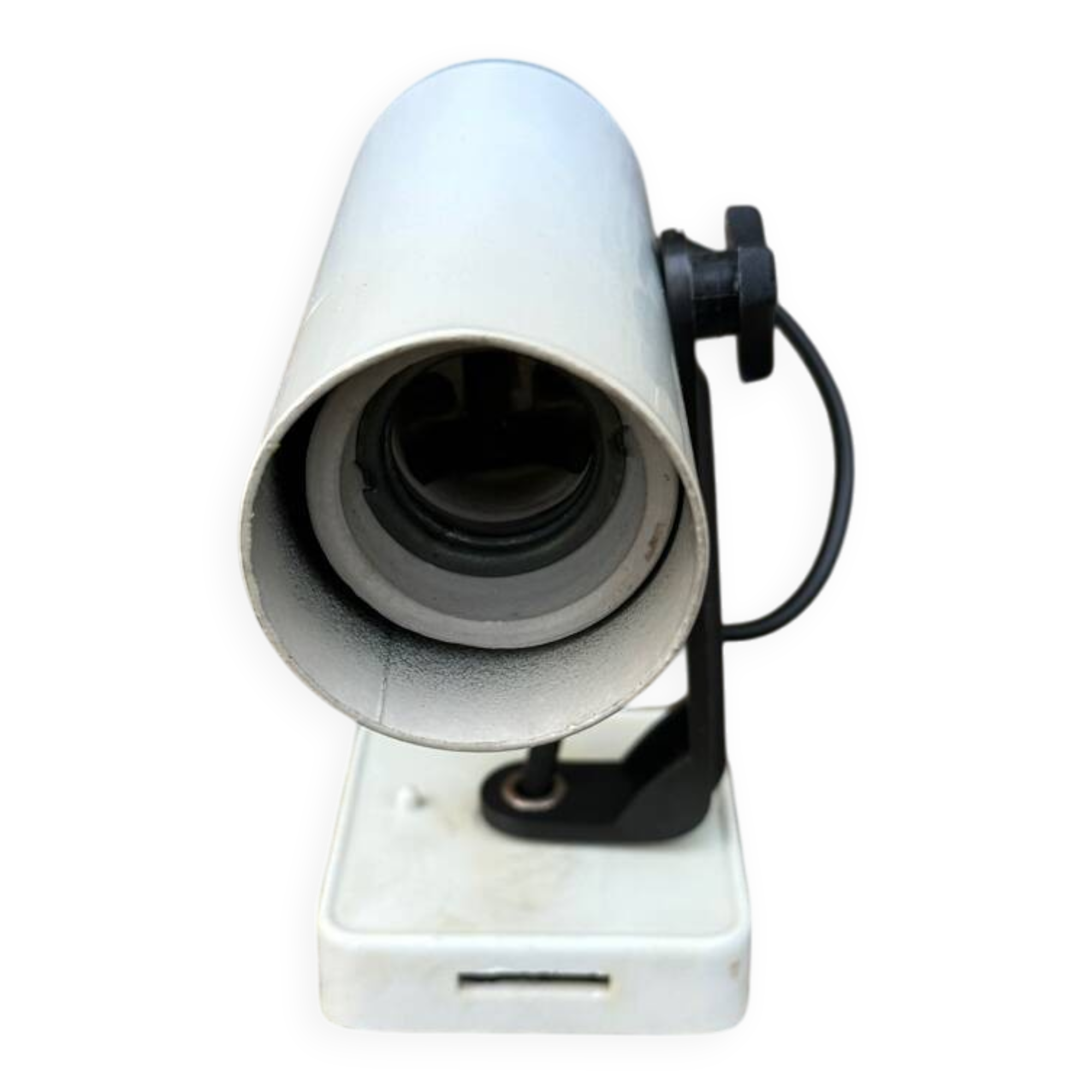 Vintage wall light, old 70s spotlight, Italian "il faretto", white.