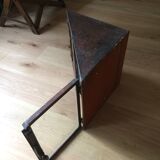 Metal and glass corner Cabinet