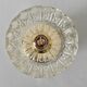 Vintage molded glass lampshade wall light - tableware collection -