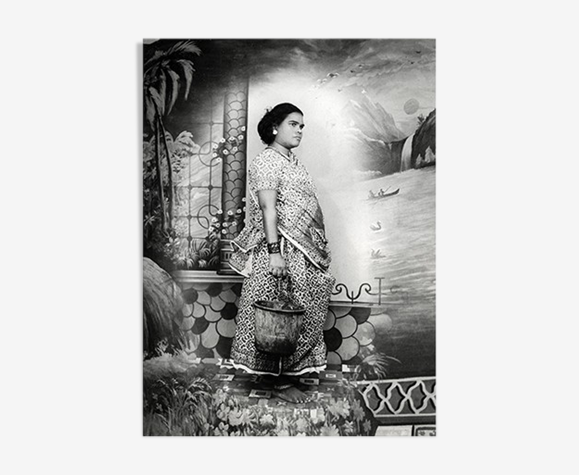 Forte femme portrait photographie Rajasthan années 60