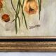 Painting oil on isorel signed "bouquet of roses"